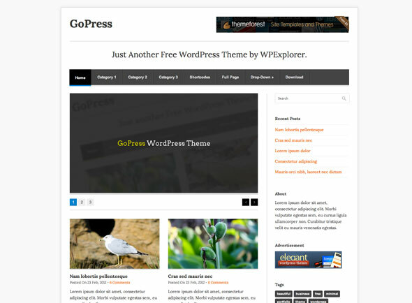 ajakirja teema Wordpressile
