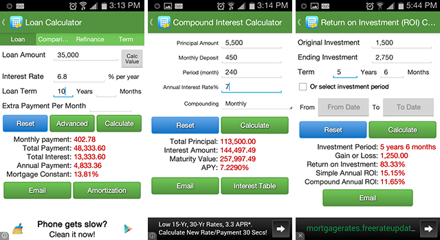 android-finantseerimine-rakendused-finants-kalkulaatorid