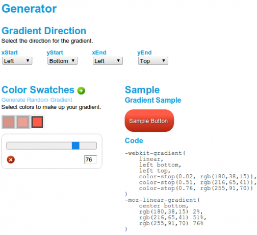 css3 veebikomplekti gradient