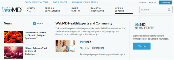 webmd terviseeksperdid