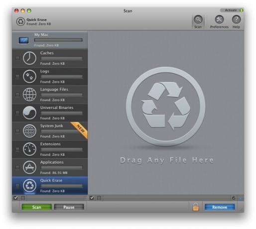 Puhastage oma Mac ja andke talle uus elu programmi CleanMyMac [Giveaway] Erase abil