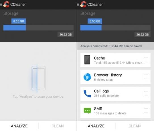 CCleaner-for Android - analüüsige-puhastage