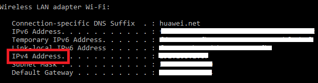 Windowsi süsteemi üksikasjad - IP-aadress