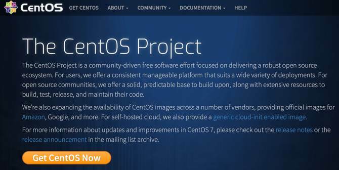 CentOS-i veebisait