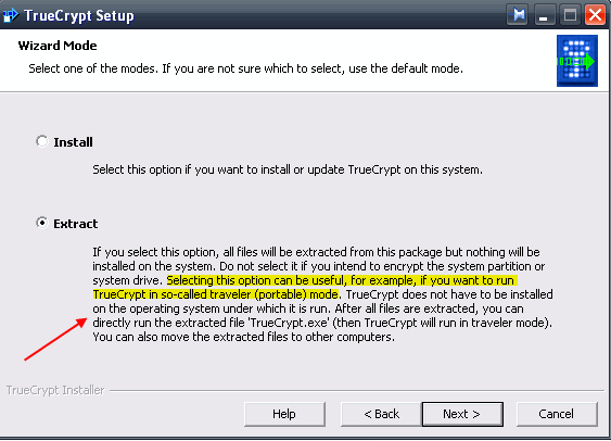 Krüptige oma USB-mälupulk Truecrypt 6.0-iga reisllertruecrypt1a