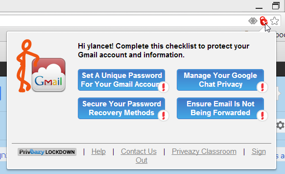 google chrome'i privaatsusseaded