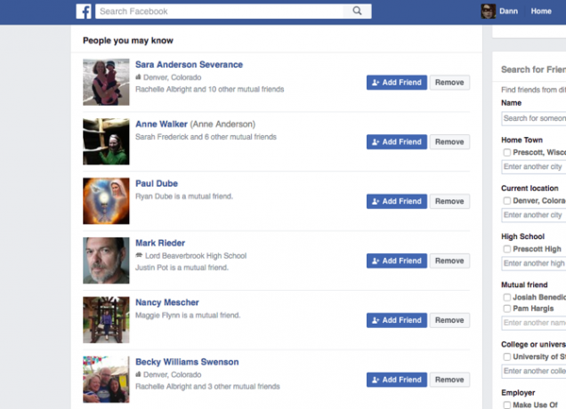 Facebooki inimesed, keda võite teada