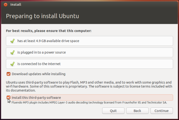 Ubuntu installimisel installige Linuxi ehtsaks Windowsi asendajaks kolmanda osapoole tarkvara