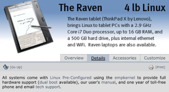 Emperor Linux kohandas Linuxi sülearvuteid