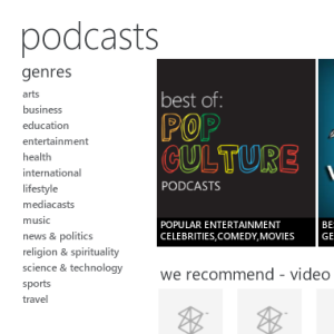 zune podcasti haldur