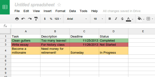 Suurendage tootlikkust nende suurepäraste Google Spreadsheet Scripts abil google Spreadsheet Scripts tingimusliku vorminguga