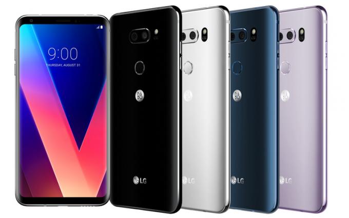 lg v30 värviline telefon