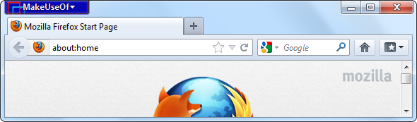 Firefoxi oranž menüünupp