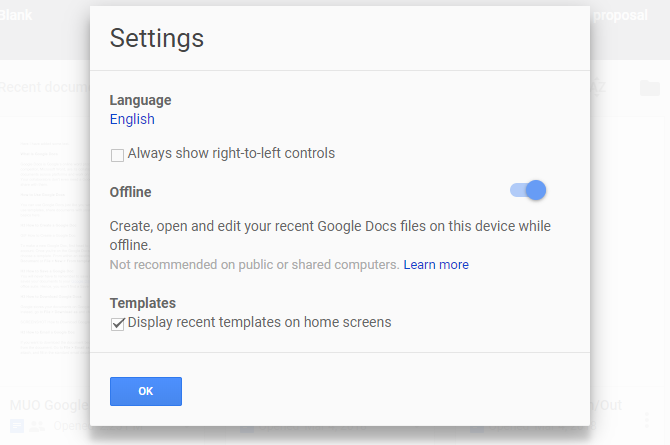 Võrguühenduseta režiim teenuses Google Docs