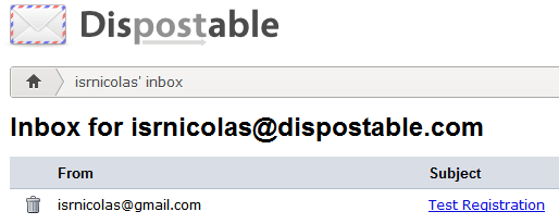 visata e-posti teel