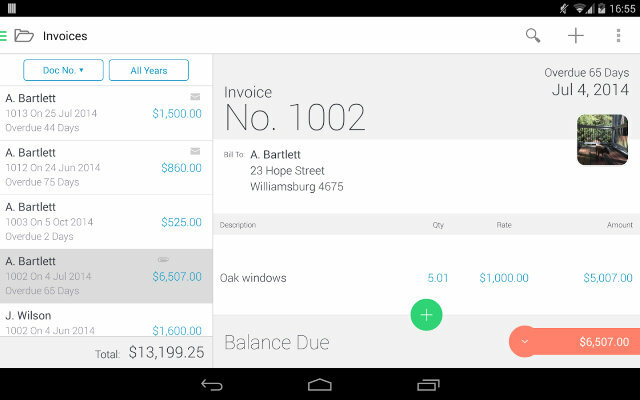 FreelanceSmallBusiness-Invoice2Go-ekraanipilt