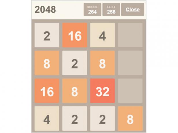 2048 Võrguühenduseta Chrome