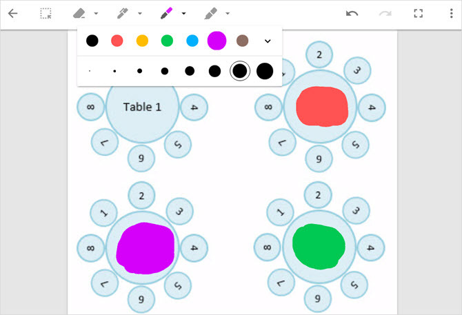 google hoida sündmused märkima istmete diagrammi