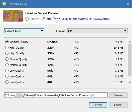 4K Video Downloader laadib alla YouTube'i esitusloendid, kanalid ja muud. 4K Video Downloader Audio Audio