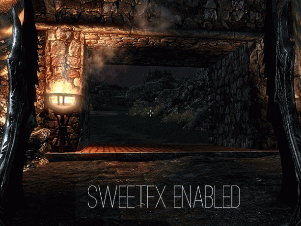 SweetFX Skyrim esimese inimese vaade