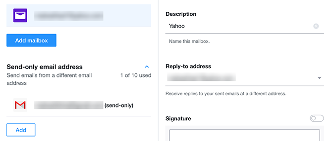 lisage vastus e-posti aadressile Yahoo