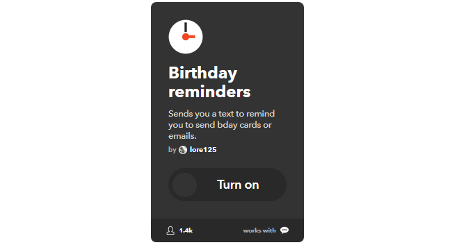 Ülim IFTTT-juhend: kasutage veebi kõige võimsamat tööriista nagu Pro 21IFTTT BirthdayReminder