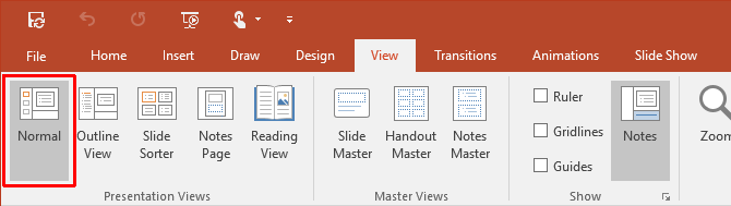 Kuidas kuvada praegust kuupäeva ja kellaaega PowerPointi esitluses PowerPoint 2016 View Normal 670x189