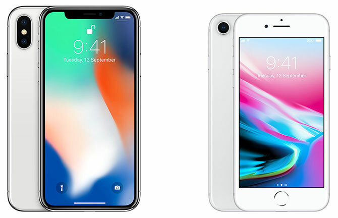 iPhone X ja iPhone 8