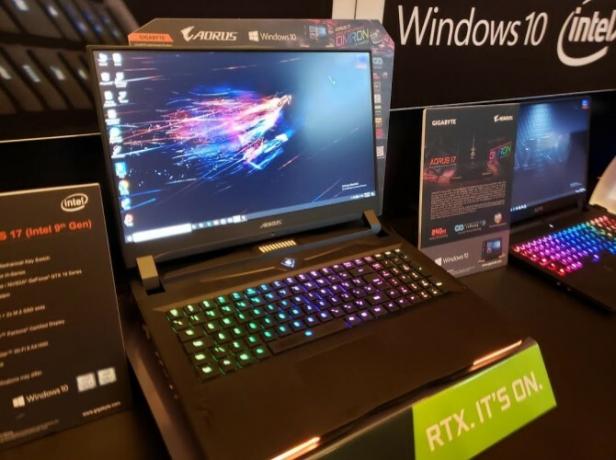 Aorus 17 sülearvuti gigabaidine täisvaade