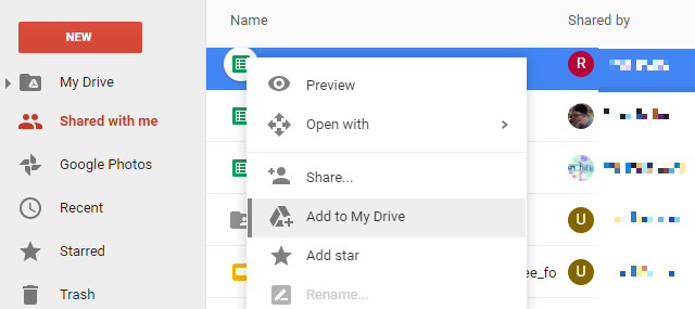 Minuga jagatud Google Drive