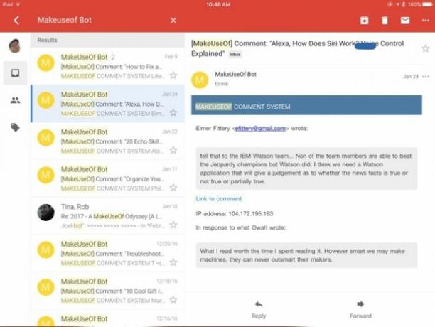 5 suurt nime kandvat iOS-i rakendust, mis rikuvad mõistlikke kujundusreegleid: GmailiOSApp 666x500