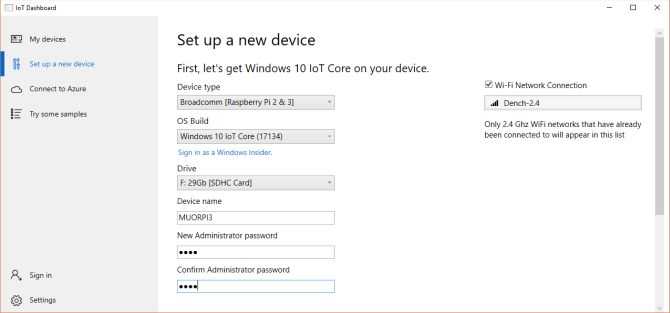 kuidas installida Windows 10 iot core vaarika pi 3-le