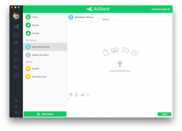 AirDroid android-failide haldamiseks