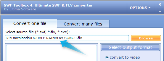 Ütle hüvasti Flash Video Bluesiga SWF- ja FLV-tööriistakastiga [Giveaway] flv1