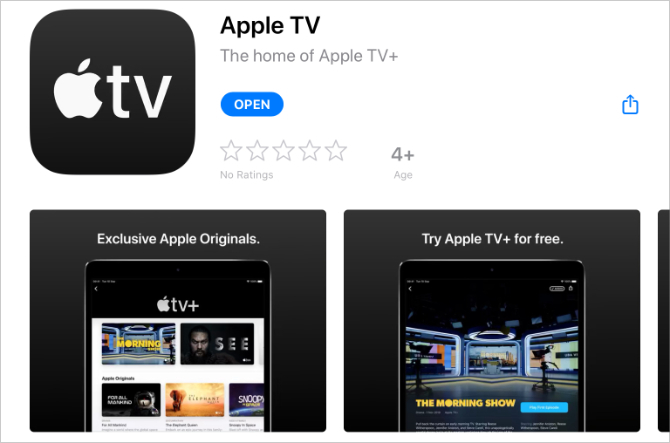 Apple TV App Store'is