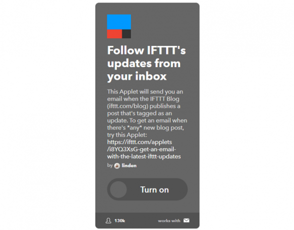 Ultimate IFTTT juhend: kasutage veebi kõige võimsamat tööriista nagu Pro 12IFTTT UpdatesToInbox