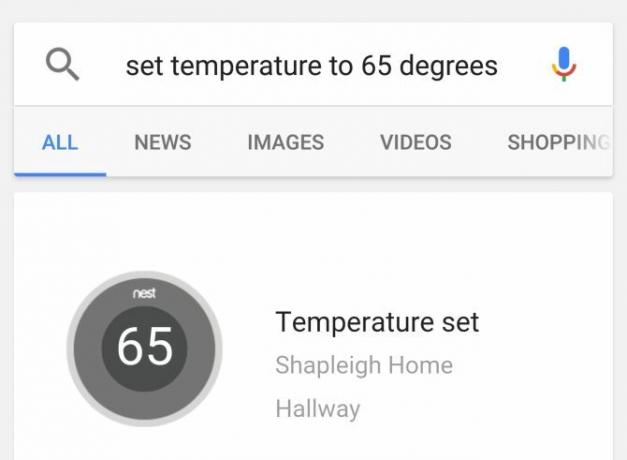 Nest nutikas termostaat teenuse Google Now näitega