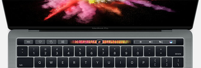 MacBook Pro puutetundlik riba