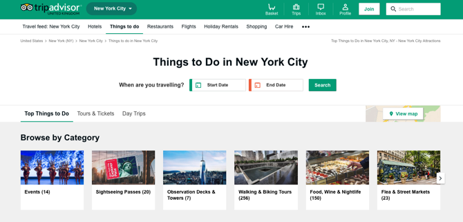 TripAdvisor-ekraanipilt