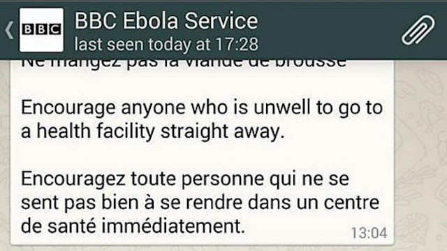 twitter-whatsapp-uudised-teenused-BBC-ebola