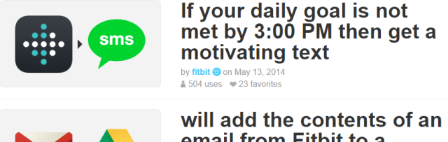 IFTTT tutvustas eBay ja Fitbit kanalit, mille suurus on 640x203