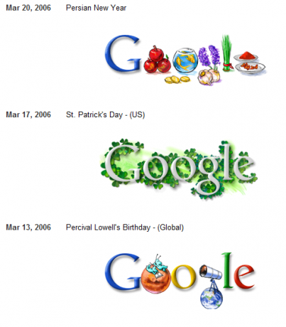 google doodle - galerii