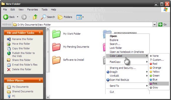 iColorFolder - ikoonivahetusprogramm